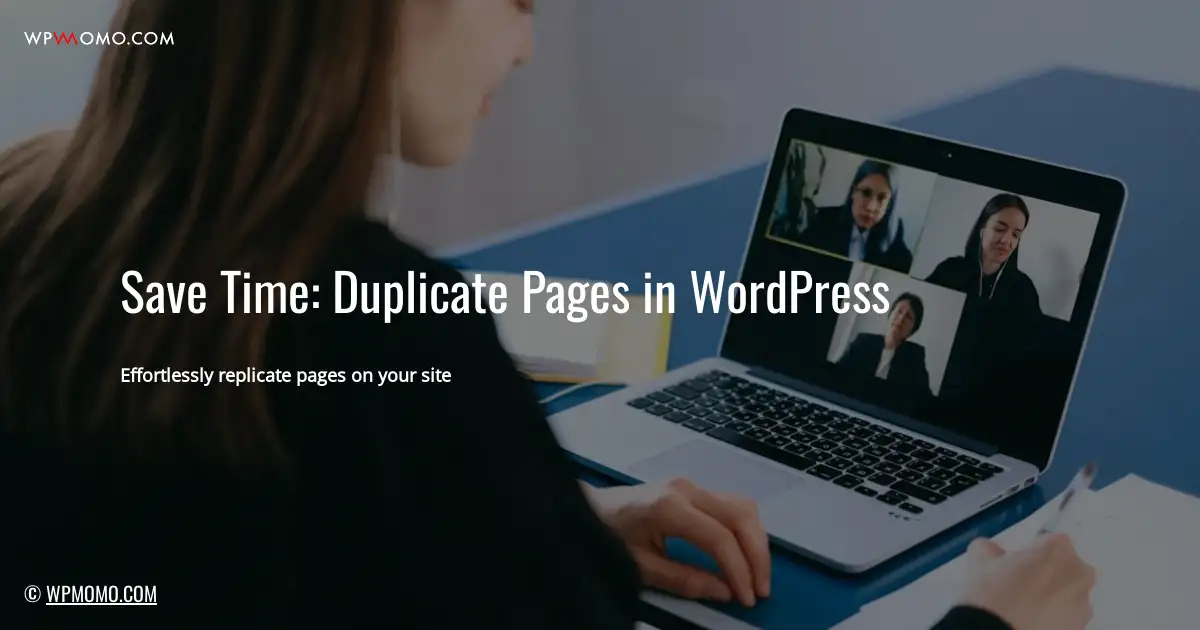 How to duplicate a page on WordPress