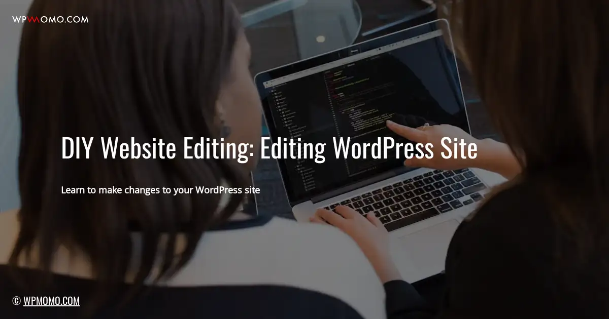 How to edit a website on WordPress