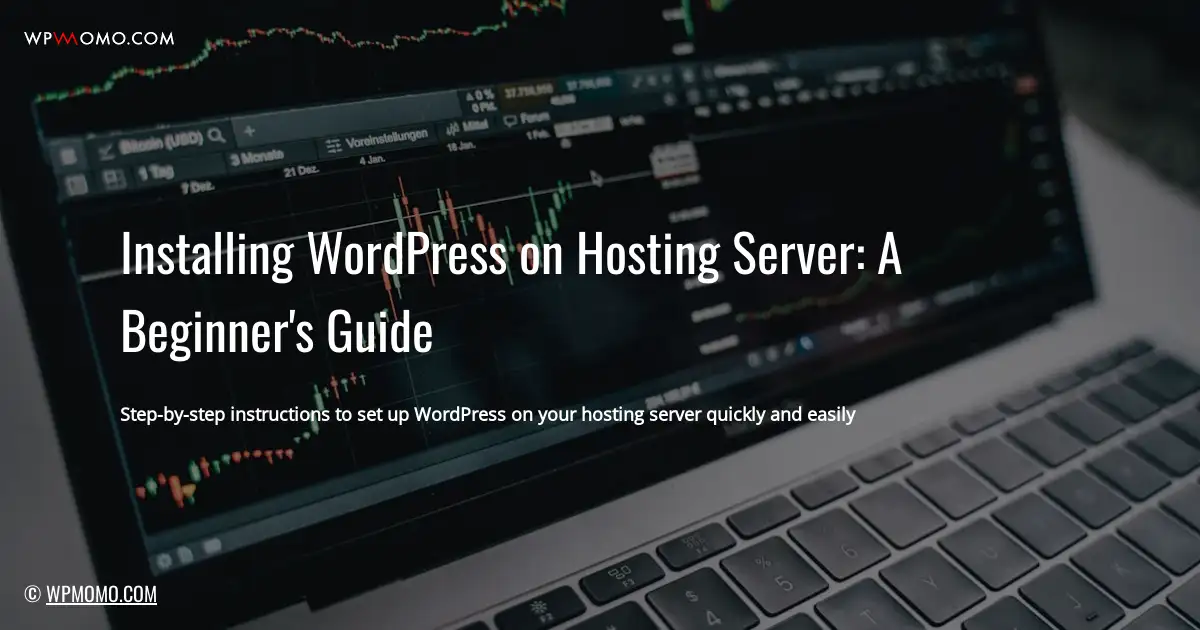 Installing WordPress on Hosting Server: A Beginner’s Guide