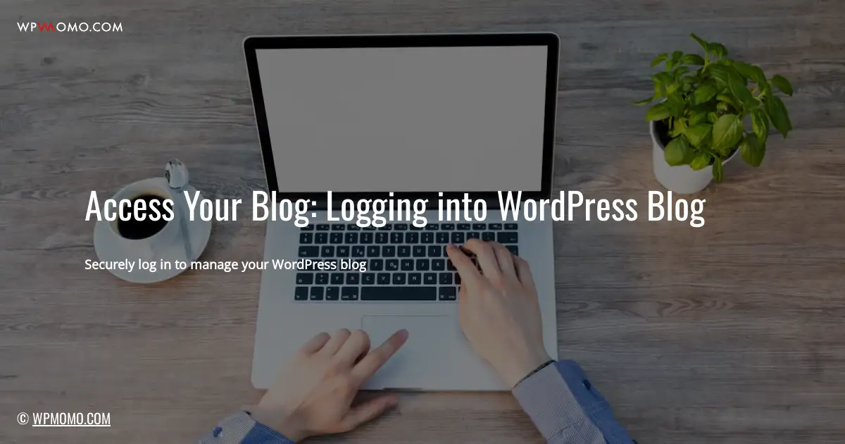 How to login on WordPress blog