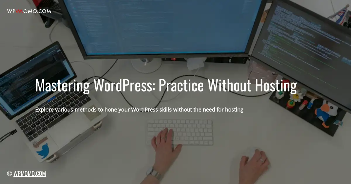 Mastering WordPress: Practice Without Hosting